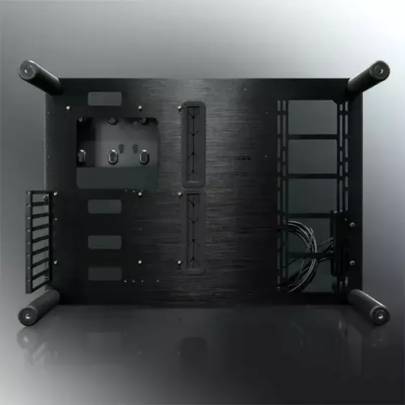 RAIJINTEK Paean lauaarvuti korpus — must läbipaistev, ATX/Micro-ATX/Mini-ITX, 4x USB 3.2 Gen1, 3x3,5 tolli + 3x2,5 tolli pesa