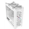 Arvuti korpus ASUS ROG Strix Helios II Midi Tower Valge — toetab EATX/ATX/Micro-ATX/Mini-ITX, 3x140mm ees + 1x140mm taga, 2×3.5 tolli + 4×2.5 tolli pesad, karastatud klaas