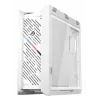 Arvuti korpus ASUS ROG Strix Helios II Midi Tower Valge — toetab EATX/ATX/Micro-ATX/Mini-ITX, 3x140mm ees + 1x140mm taga, 2×3.5 tolli + 4×2.5 tolli pesad, karastatud klaas