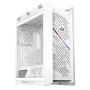 Arvuti korpus ASUS ROG Strix Helios II Midi Tower Valge — toetab EATX/ATX/Micro-ATX/Mini-ITX, 3x140mm ees + 1x140mm taga, 2×3.5 tolli + 4×2.5 tolli pesad, karastatud klaas