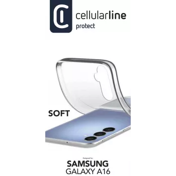 Cellularline Soft – Galaxy A16 pehme kummist ümbris, kate, Samsung, Galaxy A16, 17 cm (6,7 tolli), läbipaistev