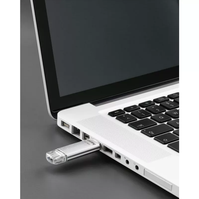 Hama C-Laeta USB-mälupulk 128 GB USB Type-A / USB USB-C 3.2 Gen 1 (3.1 Gen 1) Hõbedane