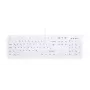 Juhtmevaba RF-klaviatuur Active Key AK-C8100 — täissuuruses 105 klahviga, kontor, valge, saksa paigutus