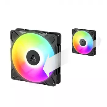 140 mm korpuse ventilaator Arctic Freezer P14 Pro Reverse A-RGB — PWM, 140 mm, 166,5 m³/h, 5,1 mmH2O, FDB, must
