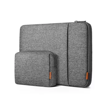 Ümbrise tüüpi kott Inateck LB01006 35,6 cm (14 tolli) sülearvutitele, hall, ühevärviline pind