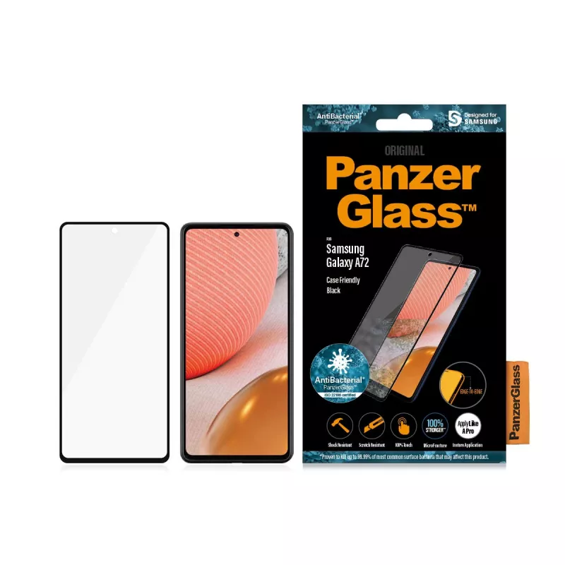 Ekraani kaitseklaas PanzerGlass Samsung Galaxy A72 kriimustus- ja põrutuskindel