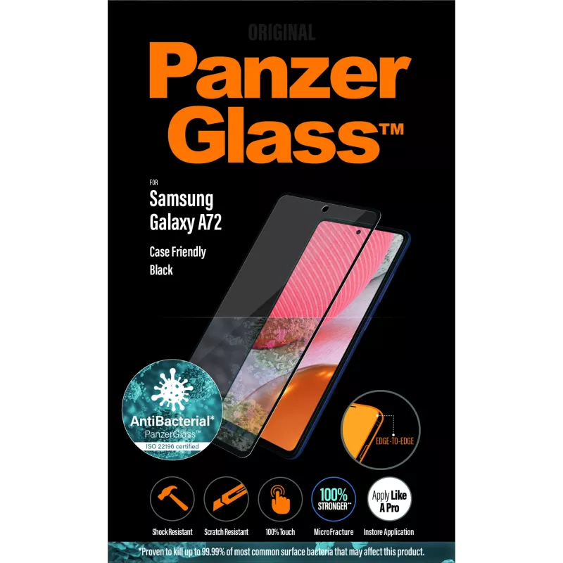 Ekraani kaitseklaas PanzerGlass Samsung Galaxy A72 kriimustus- ja põrutuskindel