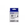 Epson Label Cartridge Transparent LK-7TBN Must/Läbipaistev 36mm (9m)