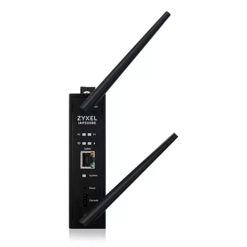 Juhtmevaba pääsupunkt Zyxel IAP500BE — kaheribaline 2,4/5 GHz, 5012 Mbit/s, PoE, 1×RJ-45, välised antennid, must