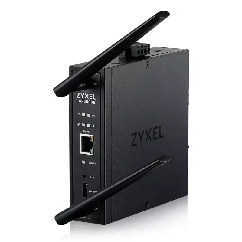 Juhtmevaba pääsupunkt Zyxel IAP500BE — kaheribaline 2,4/5 GHz, 5012 Mbit/s, PoE, 1×RJ-45, välised antennid, must