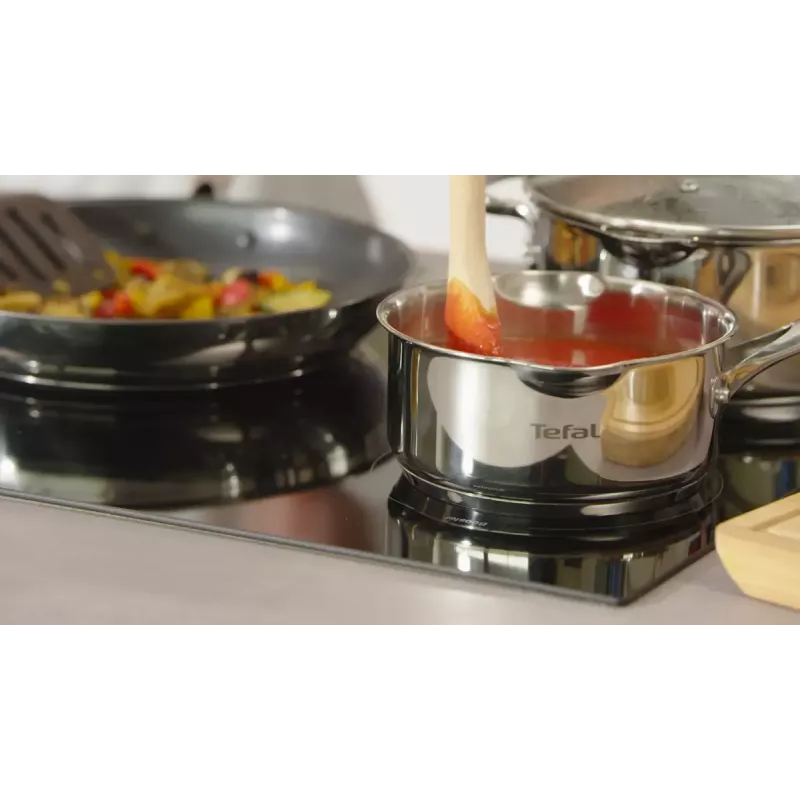 Keedukomplekt Tefal Duetto+ G719S7, roostevaba teras, 7 tk (kastrulid Ø16/20/24 cm, pajapott Ø16 cm), induktsioon, kaaned, ahjukindel kuni 250°C