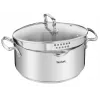 Keedukomplekt Tefal Duetto+ G719S7, roostevaba teras, 7 tk (kastrulid Ø16/20/24 cm, pajapott Ø16 cm), induktsioon, kaaned, ahjukindel kuni 250°C