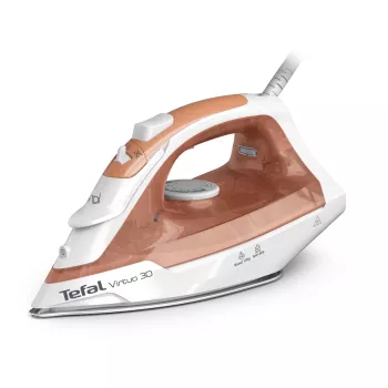 Tefal Virtuo 30 FV2C40E0 triikraud, kuiv- ja aurutriikraud, keraamiline tald, 2000 W, virsik, valge
