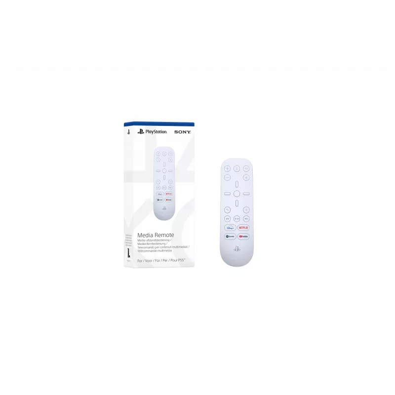 Sony Media Remote, mängukonsool, teler, IR-juhtmevaba, nupuvajutus, valge