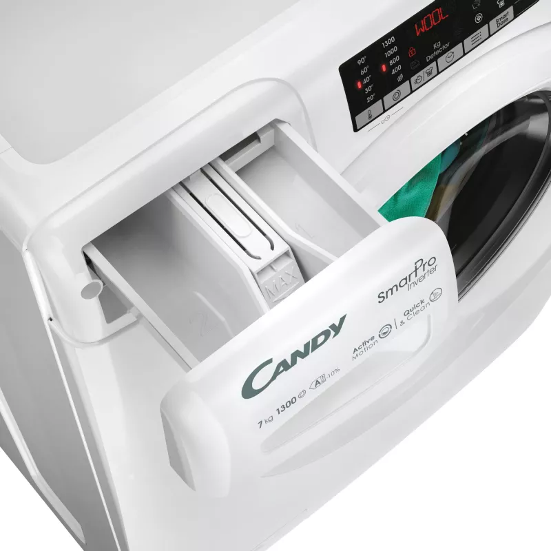 Candy CO4 374TWM6/1-S pesumasin eestlaetav 7 kg 1300 p/min valge