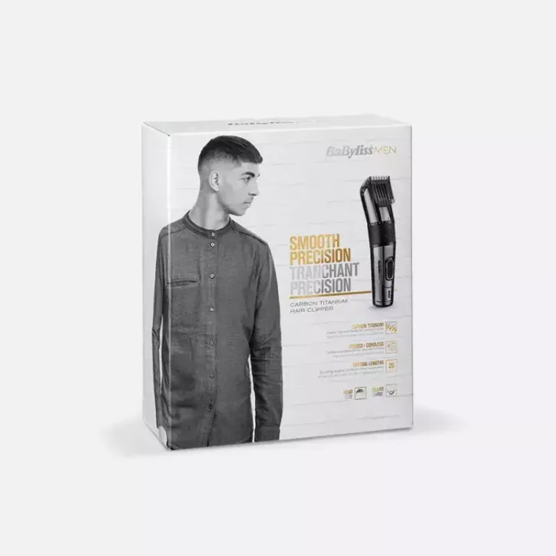 Hair Clipper BaByliss Carbon Titanium Must 26 0.5mm to 2.5cm