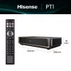 Projektor HISENSE PT1 3D nutiteler, 16:9 native, Wi‑Fi ja Ethernet, HDR (HLG), HDMI 2.0/2.1, must