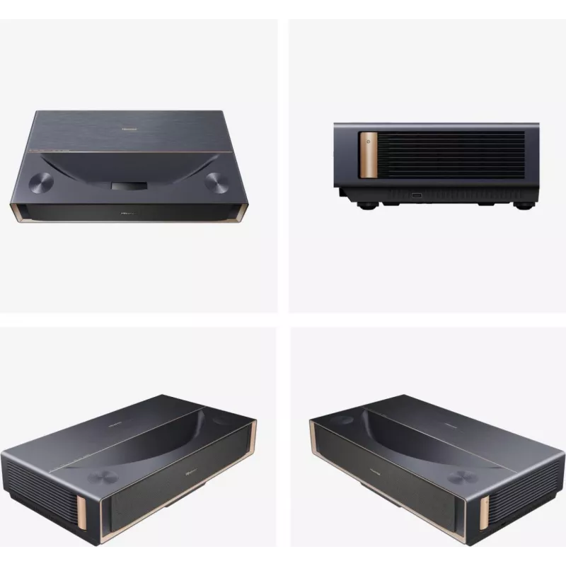 Projektor HISENSE PT1 3D nutiteler, 16:9 native, Wi‑Fi ja Ethernet, HDR (HLG), HDMI 2.0/2.1, must