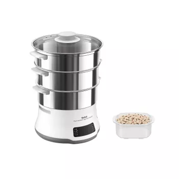 Tefal Convenient Series Deluxe VC502D auruti, 3 korvi, tööpinnal kasutamiseks, 900 W, roostevaba teras, valge