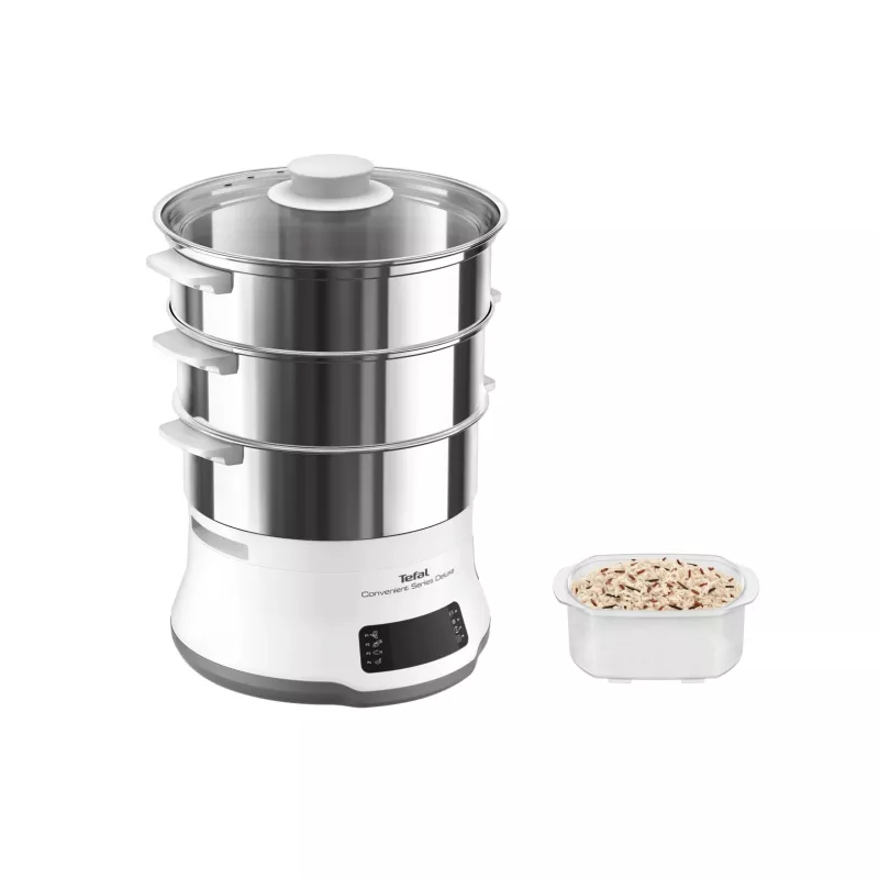 Tefal Convenient Series Deluxe VC502D auruti, 3 korvi, tööpinnal kasutamiseks, 900 W, roostevaba teras, valge