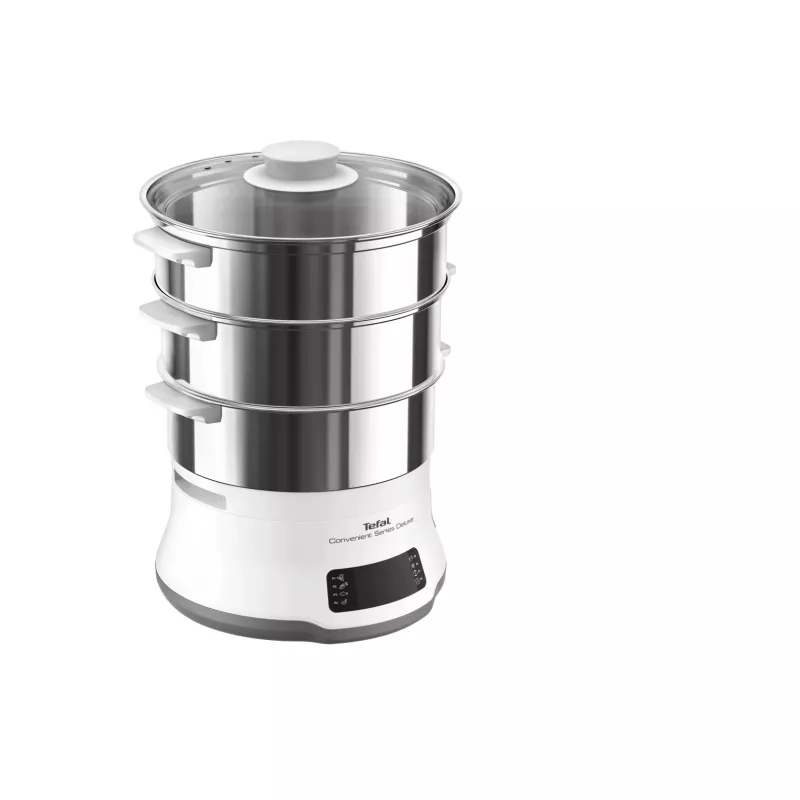 Tefal Convenient Series Deluxe VC502D auruti, 3 korvi, tööpinnal kasutamiseks, 900 W, roostevaba teras, valge
