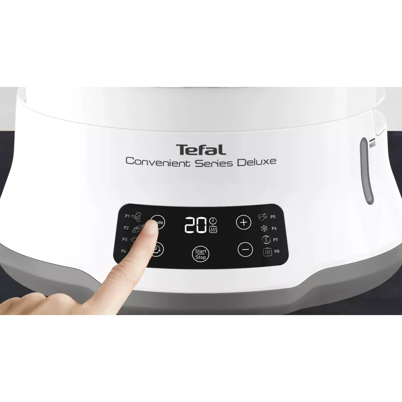 Tefal Convenient Series Deluxe VC502D auruti, 3 korvi, tööpinnal kasutamiseks, 900 W, roostevaba teras, valge