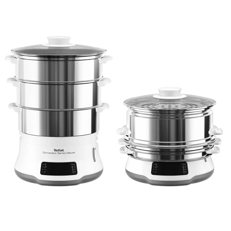 Tefal Convenient Series Deluxe VC502D auruti, 3 korvi, tööpinnal kasutamiseks, 900 W, roostevaba teras, valge