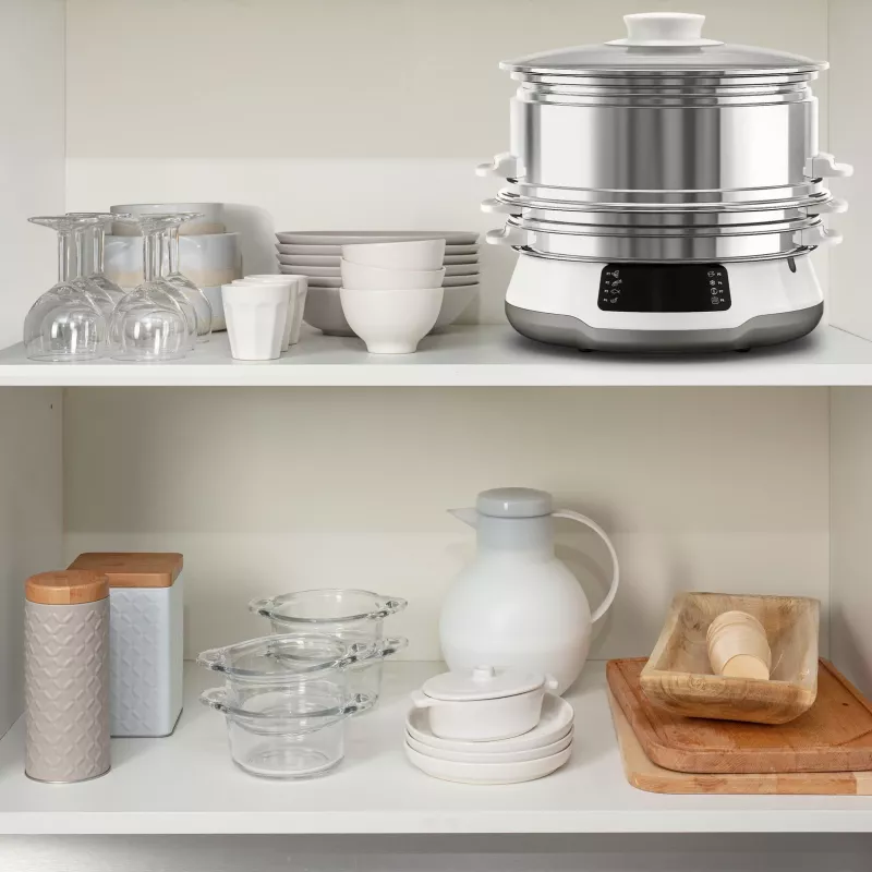 Tefal Convenient Series Deluxe VC502D auruti, 3 korvi, tööpinnal kasutamiseks, 900 W, roostevaba teras, valge