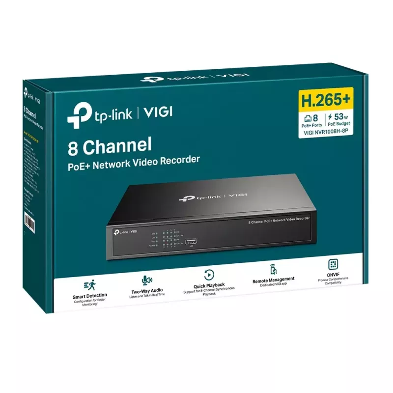 võrk Video Recorder TP-Link VIGI NVR1008H-8P