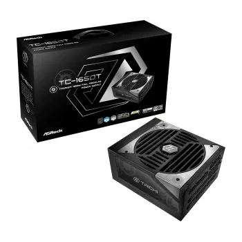 Toiteplokk ASROCK Taichi TC-1650T 1650 W 20+4 kontakti ATX 80 PLUS Titanium, 135 mm ventilaator, must