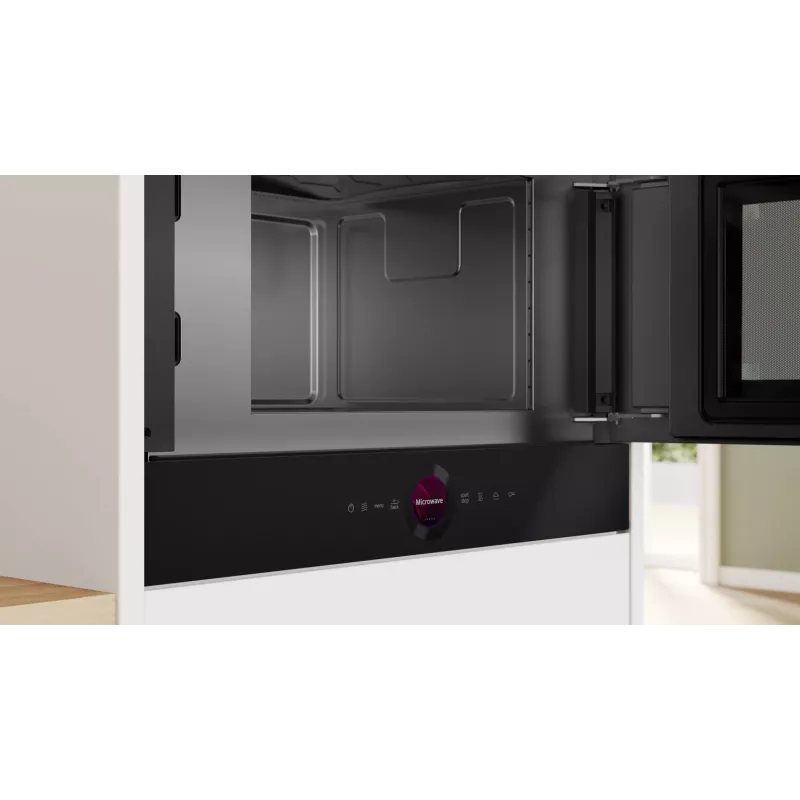 Bosch Serie 8 BFR7221B1 mikrolaineahi Must Solo-mikrolaineahi Sisseehitatav 21 L 900 W