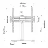 Telerialus MACLEAN MC-132 32–55-tollistele teleritele, kuni 35 kg, 20° pööramine, VESA 75x75–400x400