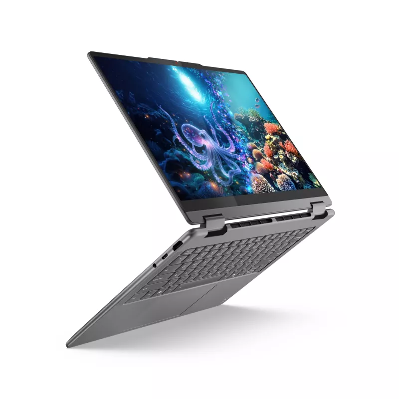 Sülearvuti Lenovo YOGA 7 2-in-1 14 tolli Ultra 5 226V, 16GB LPDDR5x, 1TB NVMe, OLED WUXGA, Windows 11 Home, Luna Grey