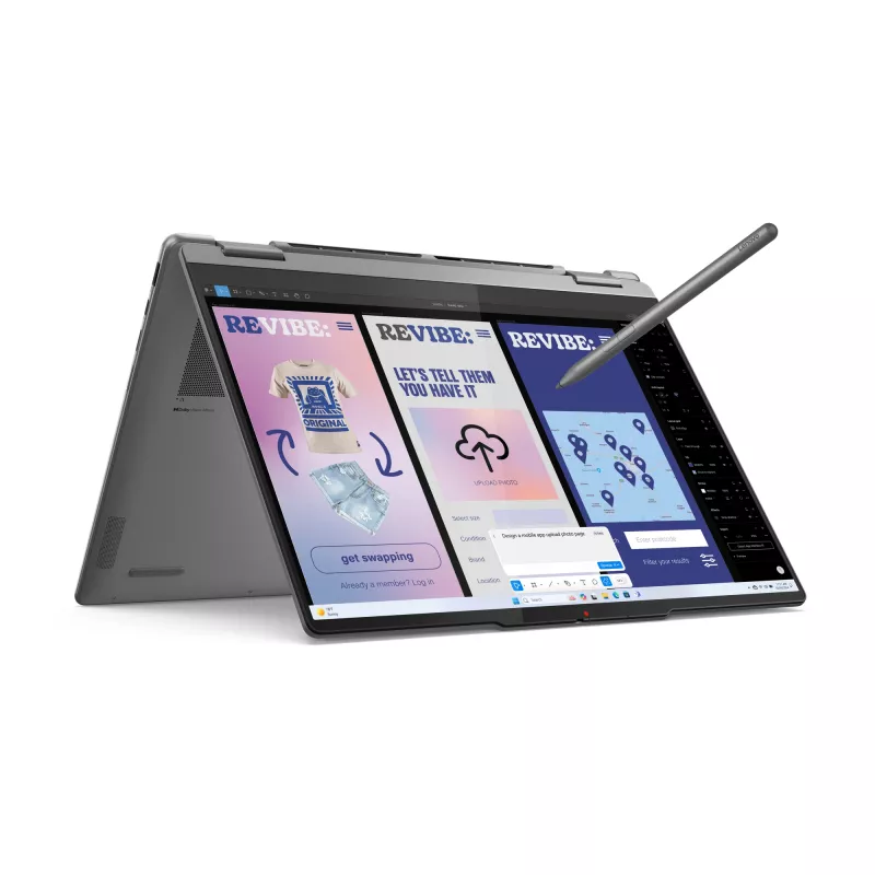 Sülearvuti Lenovo YOGA 7 2-in-1 14 tolli Ultra 5 226V, 16GB LPDDR5x, 1TB NVMe, OLED WUXGA, Windows 11 Home, Luna Grey