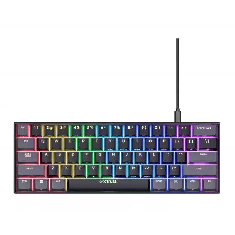 Trust GXT 867 Acira klaviatuur Mängimiseks USB QWERTY US English Must