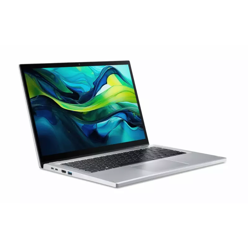 Hübriidne (2-ühes) sülearvuti Acer Aspire Go Spin 14 AGSP14-31PT-C72L — 14-tolline WUXGA puutetundlik ekraan, Intel N150, 16 GB LPDDR5, 512 GB SSD, Windows 11 Home, hõbedane