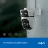 TP-Link Tapo Outdoor Dual Lens Pan/Tilt turvakaamera, IP-turvakaamera, välistingimustesse, juhtmega ja juhtmevaba, laele/seinale/postile, valge, sfääriline