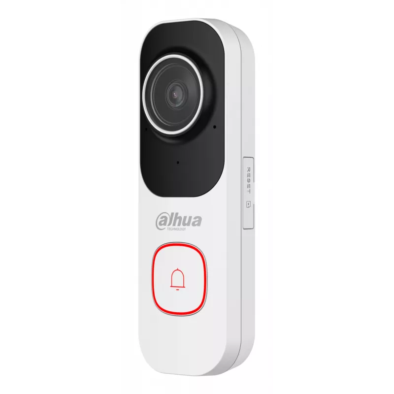 Video uksekell DAHUA DB41AW valge — juhtmega/juhtmeta nutikas uksekell