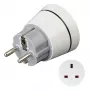 Hama 00223452 toitepistiku adapter Type F Type G (UK) valge