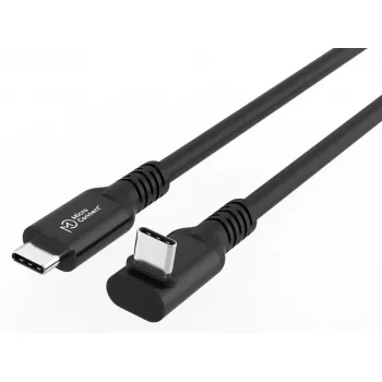 USB-C–USB-C kaabel MicroConnect MC-USB3.2CC025-FA, USB 3.2 Gen 2x2, 0,25 m, must