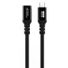 USB-C kuni USB-C kaabel MicroConnect MC-USB3.2CC1-FA — USB 3.2 Gen 2x2, 1 m, must