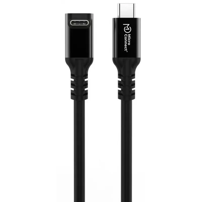 USB-C kuni USB-C kaabel MicroConnect MC-USB3.2CC1-FA — USB 3.2 Gen 2x2, 1 m, must