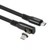 USB4 Gen 3x2 USB-C–USB-C kaabel MicroConnect MC-LS-USB4CC0.15-A — 0,15 m, must