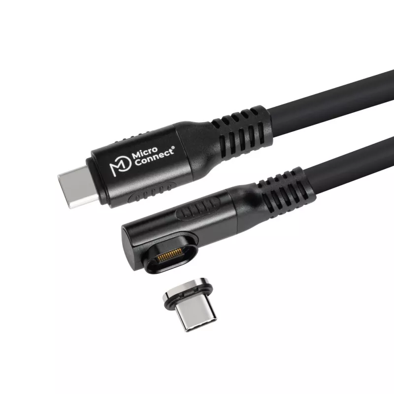 USB4 Gen 3x2 USB-C–USB-C kaabel MicroConnect MC-LS-USB4CC0.15-A — 0,15 m, must