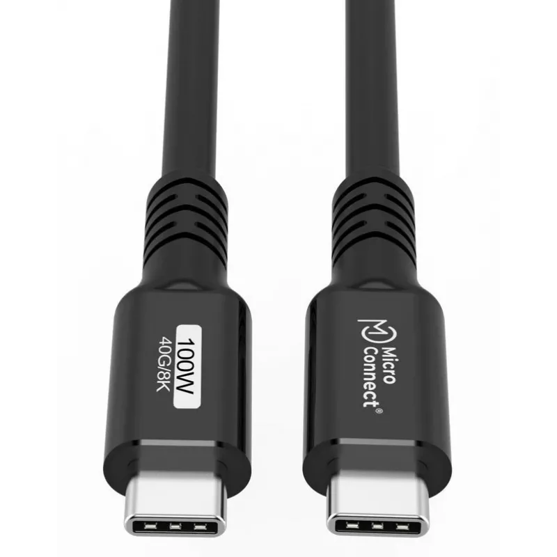 Microconnect USB4CC015 USB-kaabel USB4 Gen 3x2 0,15 m USB C Must