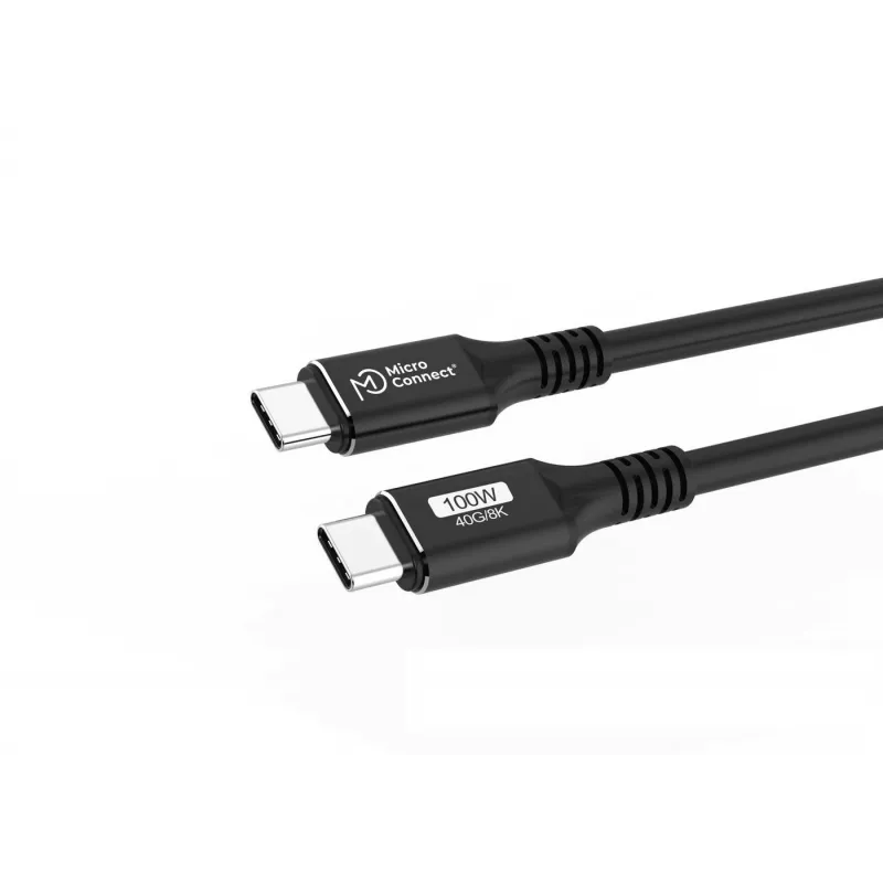 Microconnect USB4CC015 USB-kaabel USB4 Gen 3x2 0,15 m USB C Must