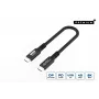 Microconnect USB4CC015-240W USB-kaabel USB4 Gen 3x2 0,15 m USB C Must