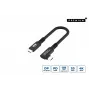 USB-C–USB-C kaabel MicroConnect USB3.2CC015-A, USB 3.2 Gen 2x2, 20 Gbit/s, 0,15 m, must