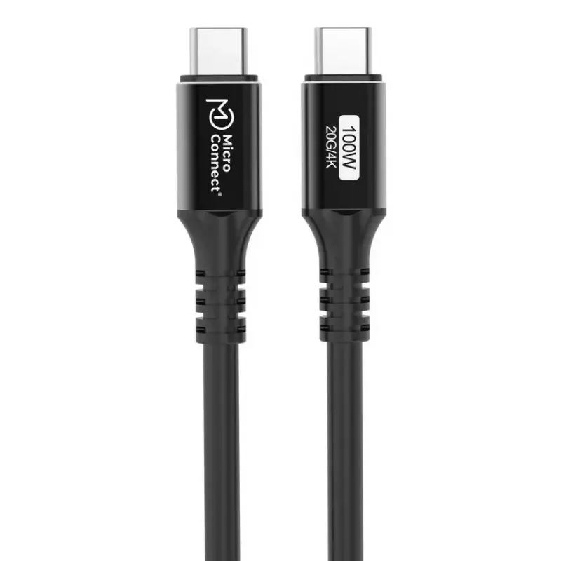 USB-C – USB-C kaabel MicroConnect USB3.2CC015 — USB 3.2 Gen 2x2, 0,15 m, must