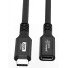 USB-C–USB-C kaabel MicroConnect USB3.2CC015EX, USB 3.2 Gen 2x2, 0,15 m, must